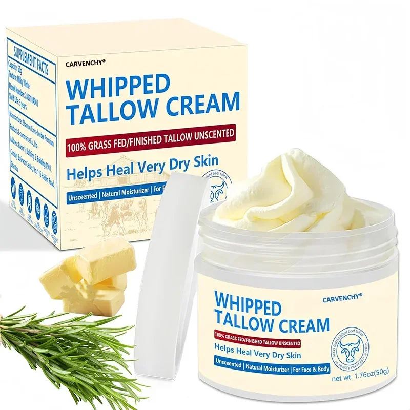 Beef Tallow Face Cream Cow Fat Moisturizer for Hydration and Nourishment