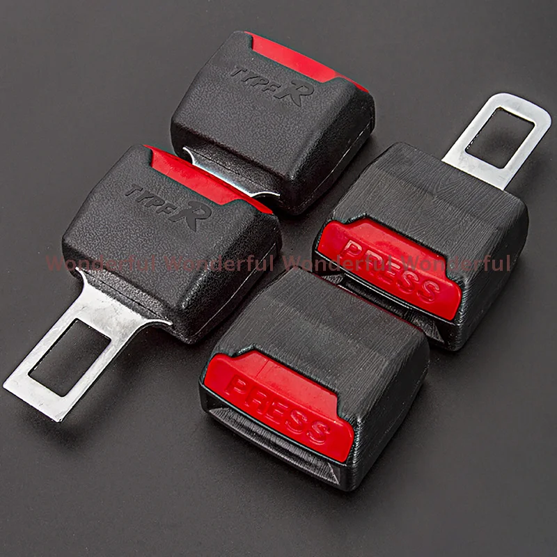 

2Pcs Car Seat Belt Clip Extenders Safety Seatbelt Lock Buckle Plug Thick Insert Socket Extender Car Safety Accessories