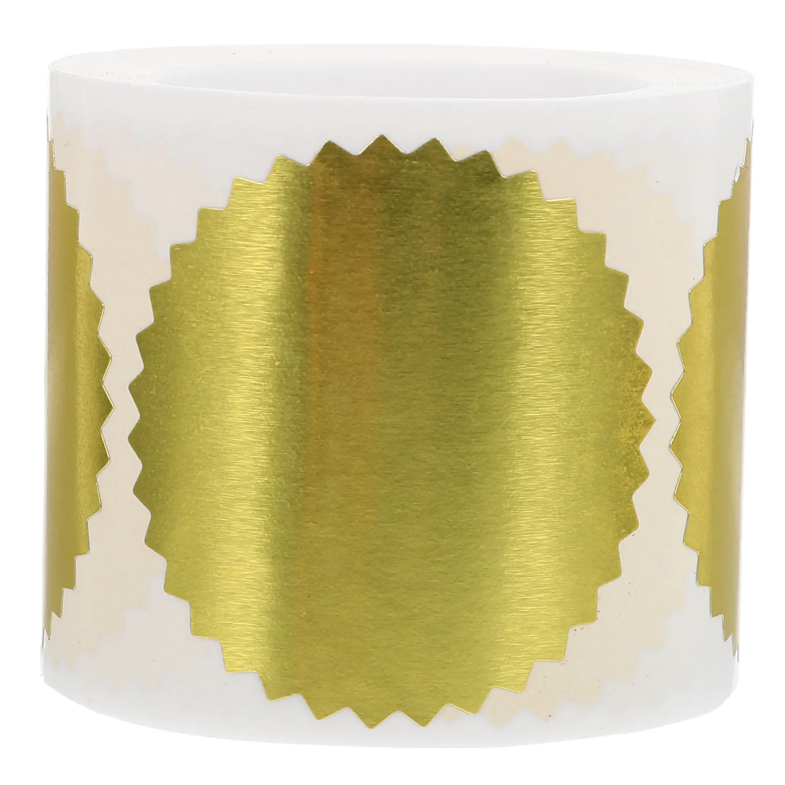 

1 Roll Seal Stickers for Certificates Embossed Paper Diploma Medals Awards Decoration Creative Design Strong Adhesion No