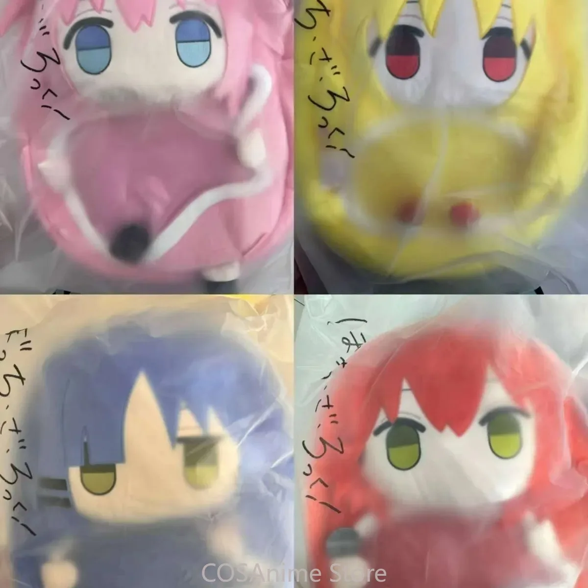 

Подлинное аниме BOCCHI THE ROCK! Ijichi Nijika Gotoh Hitori, милые фигурки, плюшевая прозрачная сумка Itabag, студенческая сумка, подарок