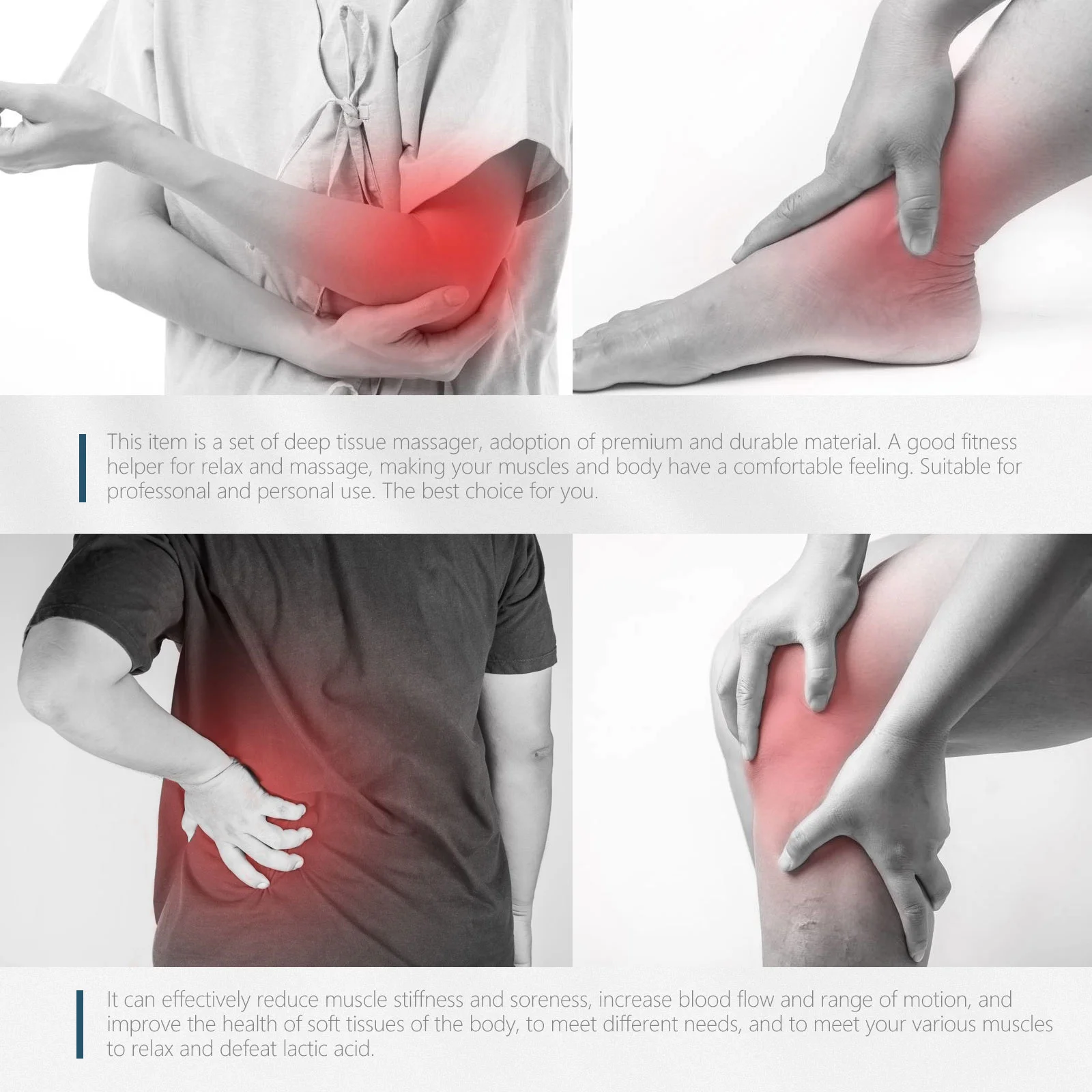 

1 шт. портативный массажер, компактный электрический массажер для спины, шеи и плеч, портативное устройство для массажа тела, перезаряжаемый мини-массажер