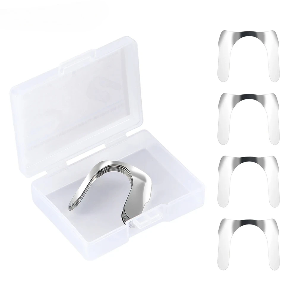 30PCS Lab Matrix Contoured Anterior M8 Metal Matrix Bands Sectional  System Matrices Lab Tools Materials s