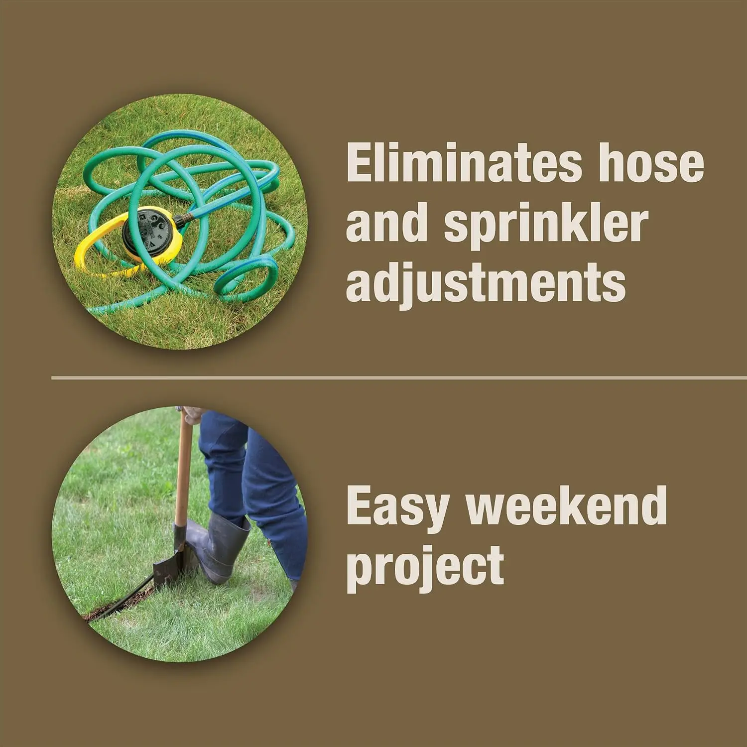 DIY In-Ground Automatic Sprinkler System Kit - Waters Lawns 1000-3000 sq ft, Easy Install, Retractable Sprinklers view 3