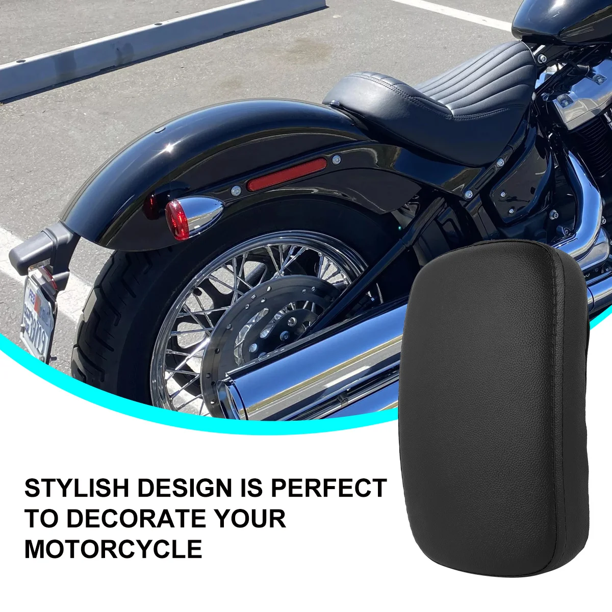 وسادة مقعد بتصميم ريترو مقاومة للماء من البولي يوريثان للدراجة النارية ومقعد الركاب الخلفي لركوب الدراجات النارية المريح