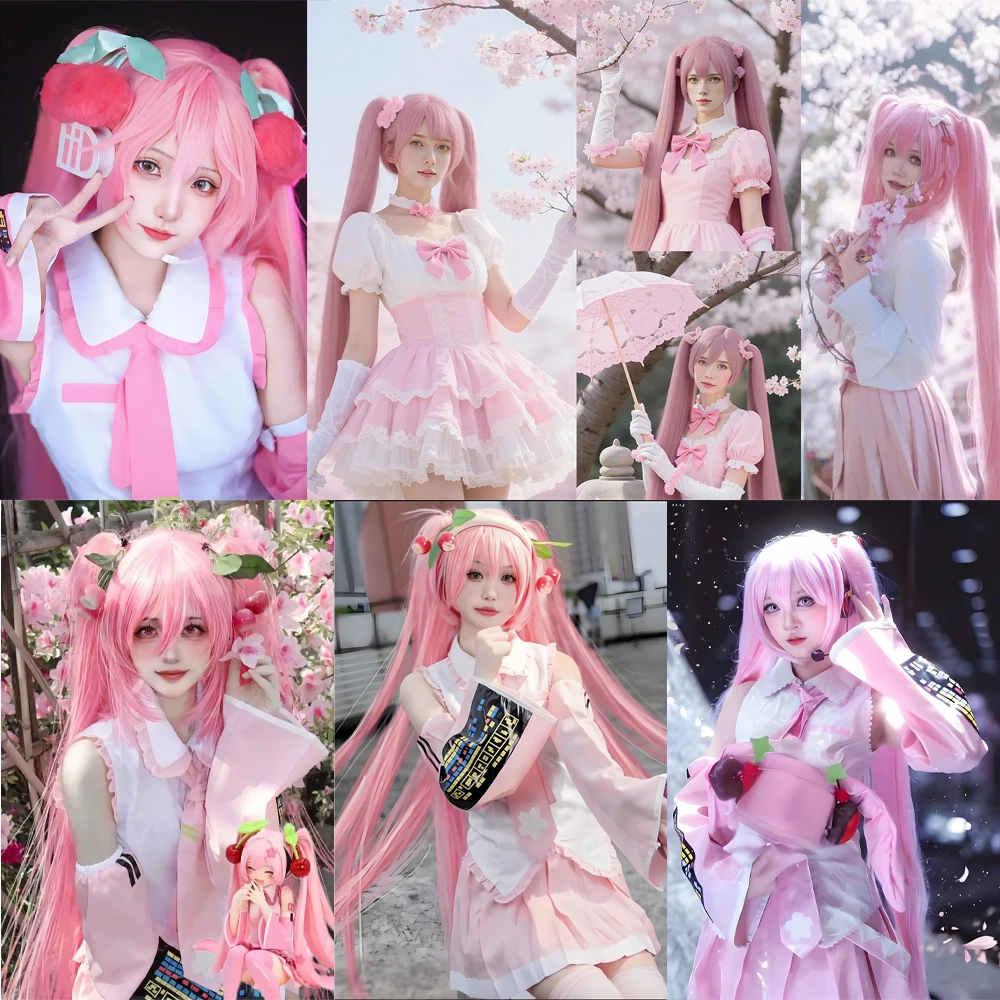 أنيمي ميكو تأثيري الشعر الاصطناعية 120 سنتيمتر انفصال مزدوجة ذيل حصان مرحلة الأداء اليومي حفلة عالية الجودة شعر مستعار المرأة الطبيعية