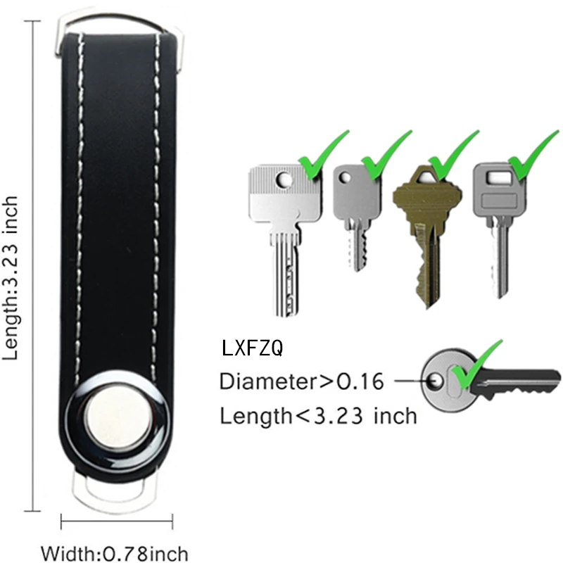 Porte-clés en cuir intelligent pour clés de voiture, sac en poudre, étui, porte-monnaie, porte-clés JOKey, collecteur d'anneaux, poche de gardien 007