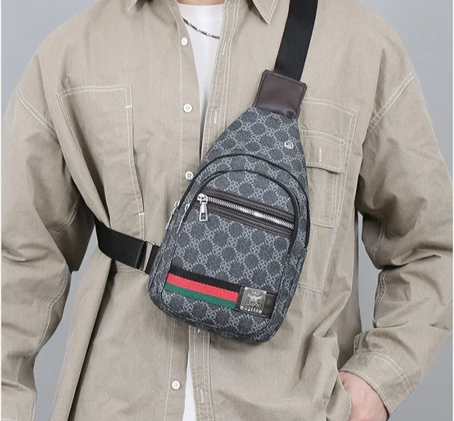 Universelle Multifunktionale Umhängetasche für Herren/Damen, Schulter-Crossover-Brusttasche, lässige Handtasche mit Kopfhörerfach – Detail 23