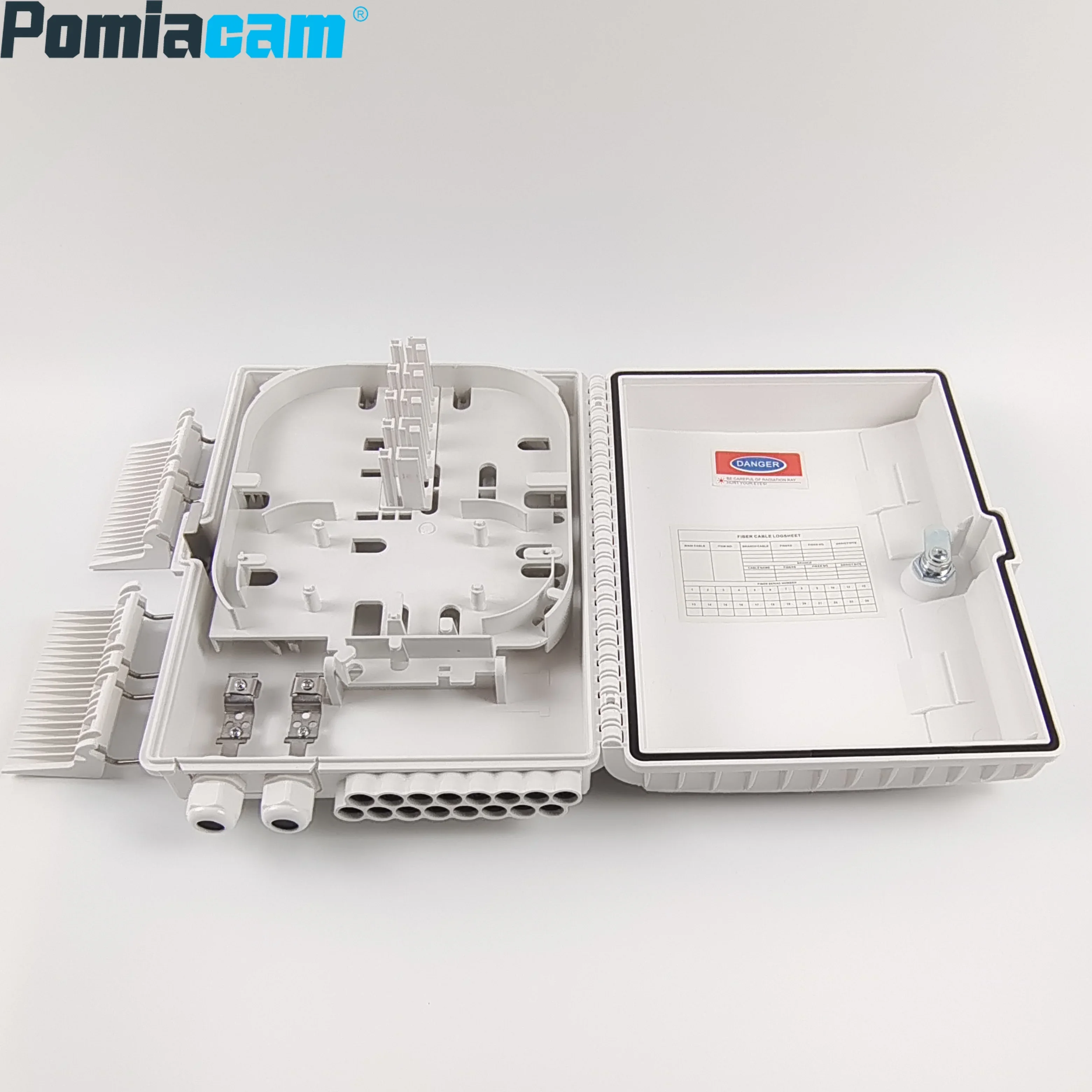 YY-F1 16 Kern wasserdichte Stecker Box Halterung Stil weiße Faser Spleißbox Faser Box 16 Kern Nickerchen Box IP65 SC Simplex/LC Duplex