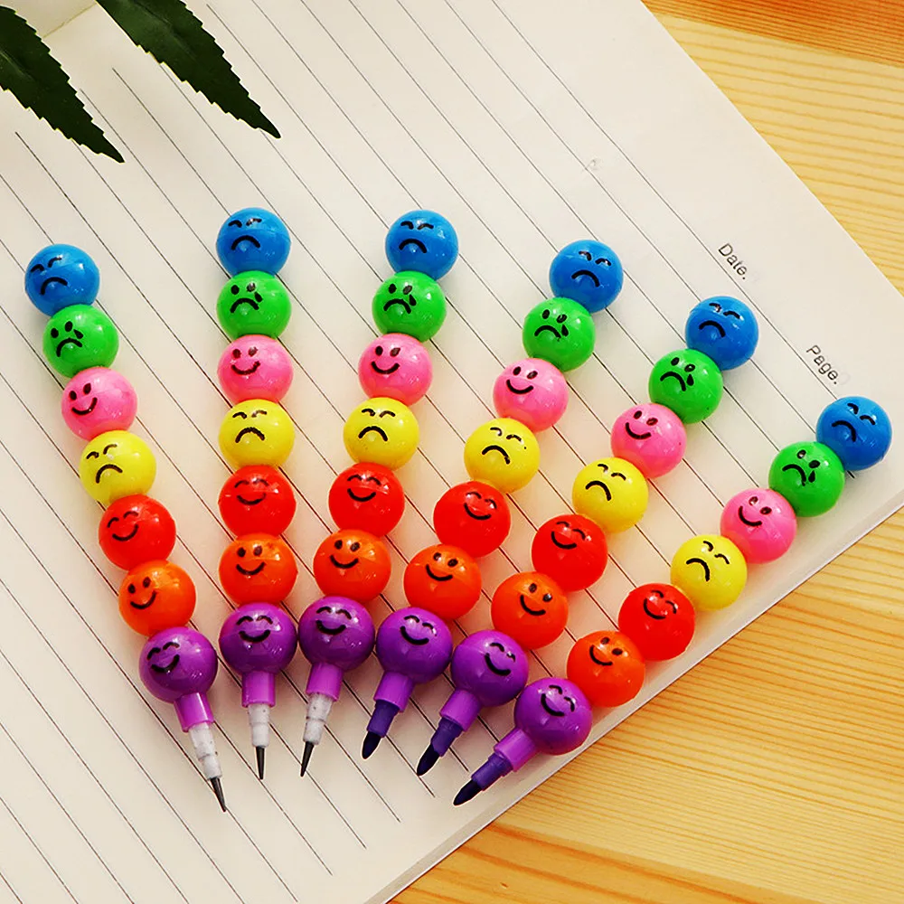 10 قطعة مصاصة بنة تلوين/قلم رصاص الكتابة على الجدران القلم للأطفال حفلة عيد ميلاد تفضل الطالب العودة إلى المدرسة الهدايا