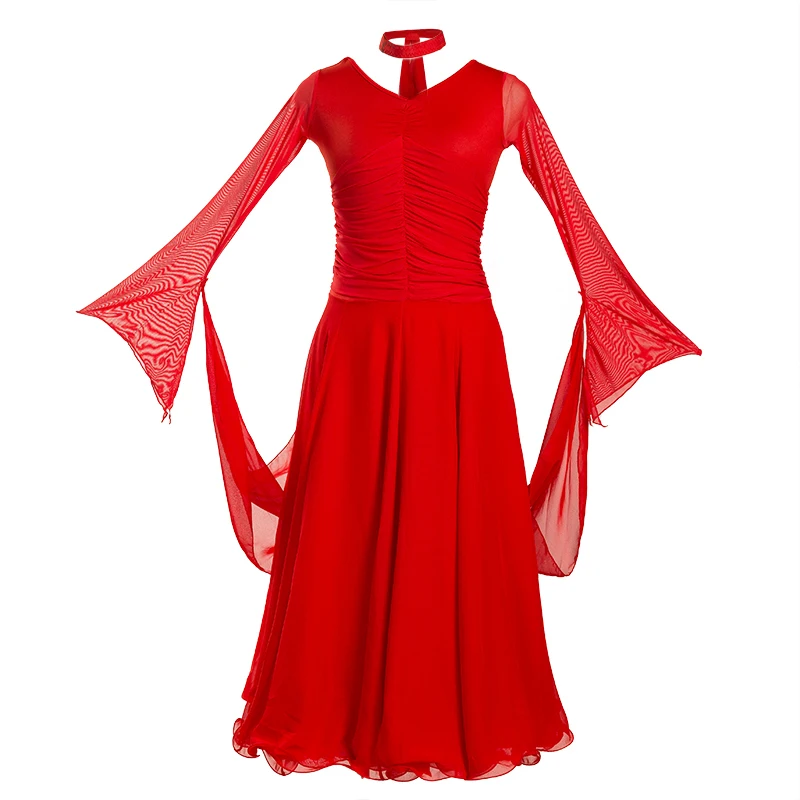 Nouvelle robe de danse moderne à pas rapide/robe de performance/robe d'entraînement/grande robe trapèze/robe de danse de salon/robe de valse