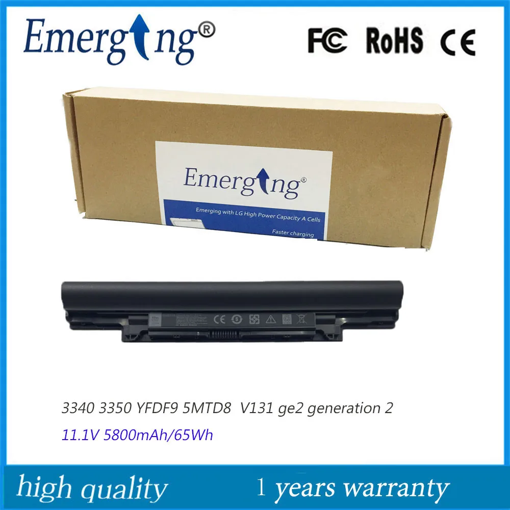 Bateria Original do Portátil para Dell Latitude E3340 3340 3350 V131 Geração Ge2 5mtd8 7wv3v H4pjp 11.1v 65wh Yfdf9