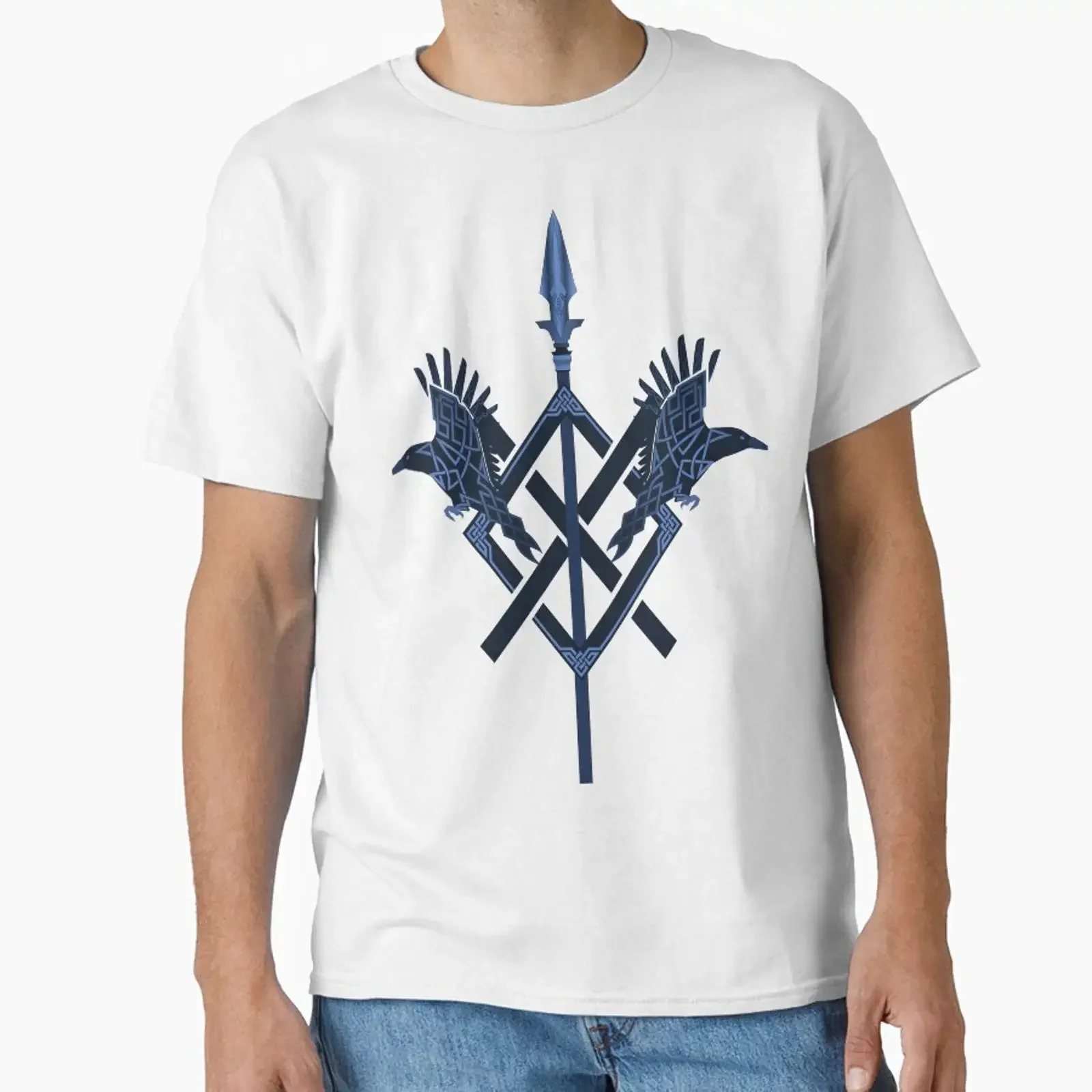 Gungnir designed and sold by ICI vintage Washed graphic Unisex Stretched fashion Soft Slightly Stylish Comfortable homme