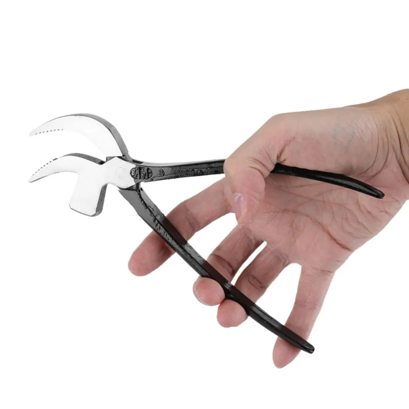 45 #   Pinza per calzolaio in acciaio per calzolai in pelle, strumento di lavoro fai da te, a forma di becco, azionata a mano