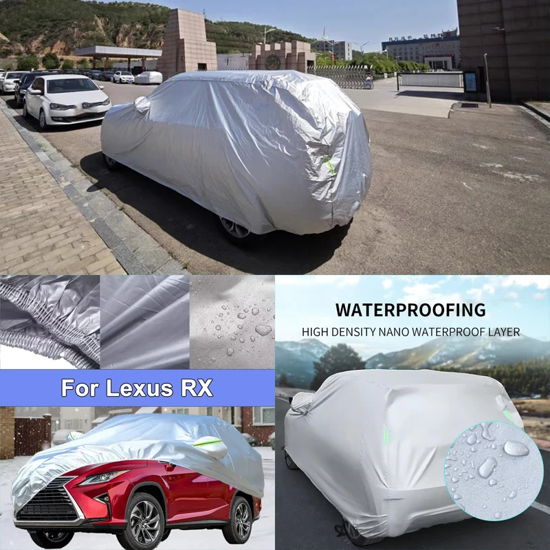 

Lightweight Breathable Car Covers For Lexus RX Scratch Resistant Protection Sun Rain Snow 360° Defense Accessories