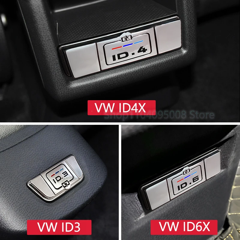 

For Volkswagen ID.4X ID.3 ID.6X 2021-2024 Car Automobiles Rear USB Protective Cover Interior Accessories Charging Port Dustproof