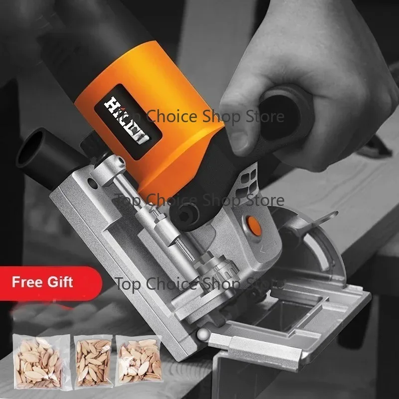 750W Woodworking Slotting Machine Lamino Invisible Parts Slotting Machine Angle Adjustable Non-hole Splicing Slotting Machine