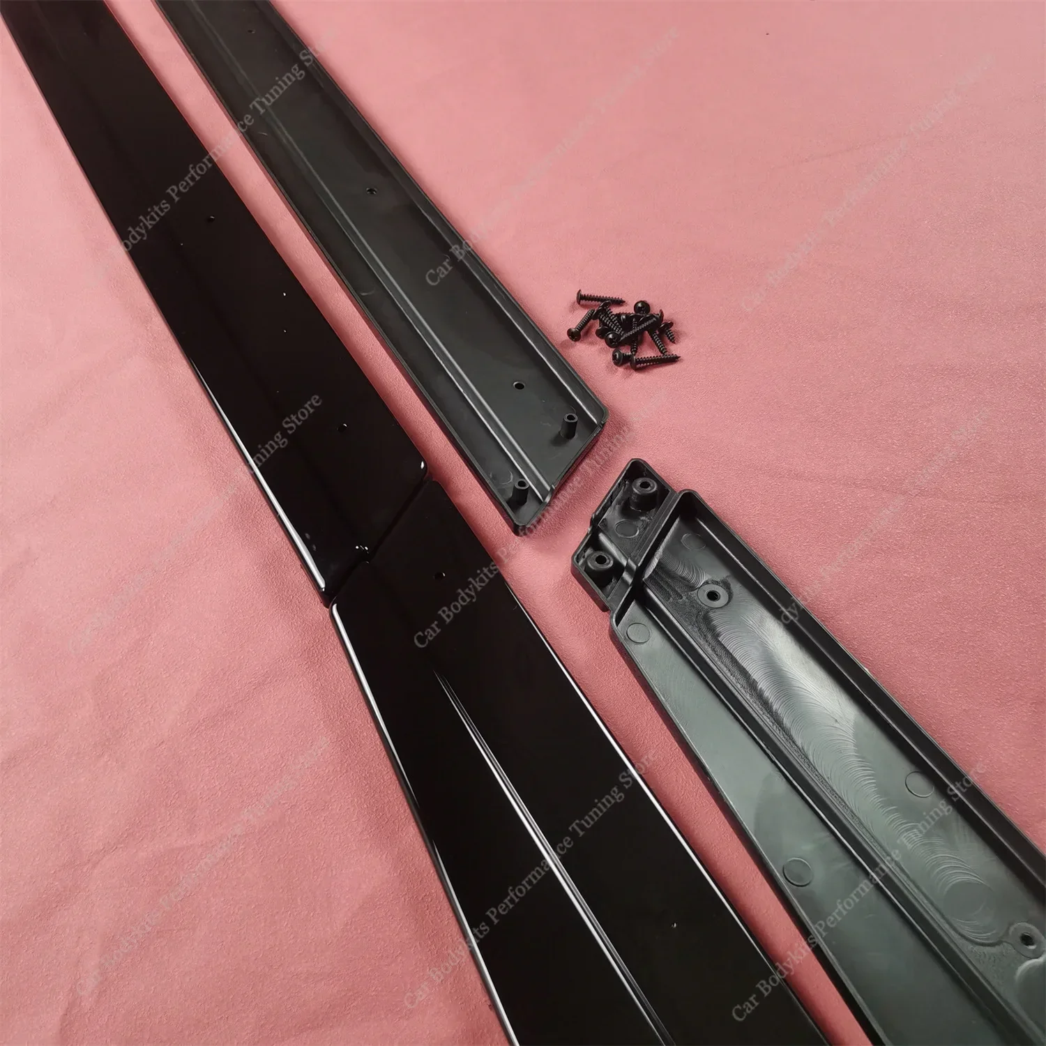 For VW Golf MK7 MK7.5 GTI GTD R 2013-2019 Gloss Black Side Skirts Extension Side Bumper Splitters Lip Diffuser Spoiler Bodykits - view 6
