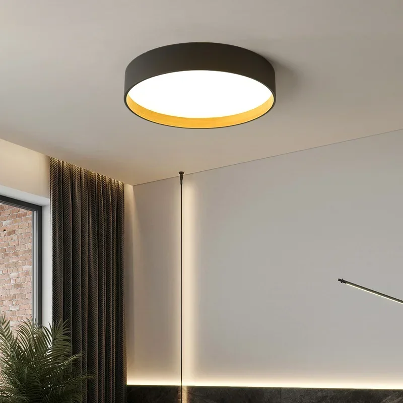 Modern Minimalist Circular LED Ceiling Light Living Room Bedroom Study Pendant Lamp Creative Interior Decor Lighting Fixtures