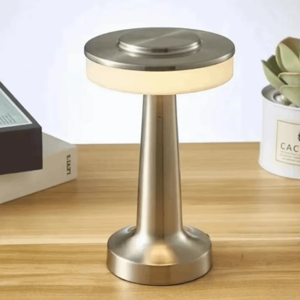 

Ретро-светильник с фоновой подсветкой, винтажная портативная беспроводная лампа для чтения, регулируемая яркость, настольный ночник, освещение для спальни