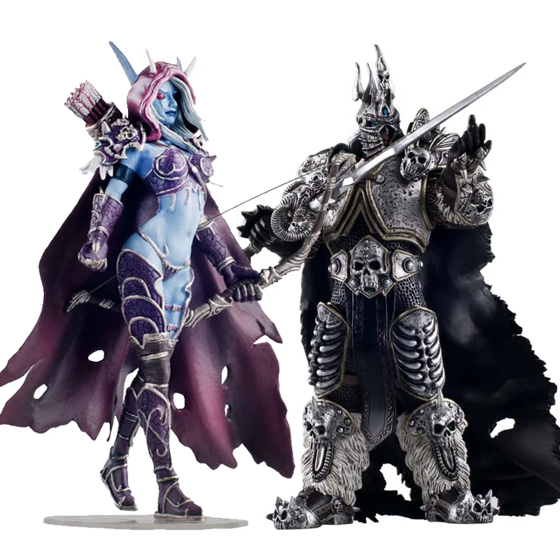 WOW Fall of The Lich King Arthas Sylvanas Windrunner Sylvan Archery Queen World Of Warcraft Dota Menethil Action Figure Toys