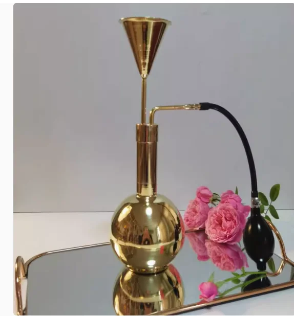 Copper Fragrance Bottle Spa Spa Copper Funnel Fragrance Device Brass Fragrance Instrument Liquor Essential Oil Perfume