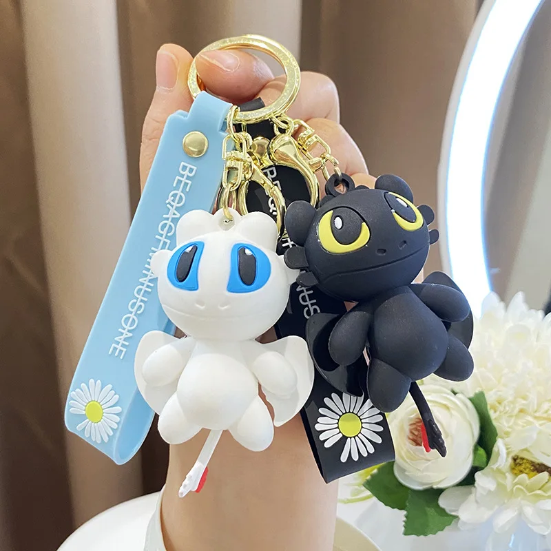 Dragon Taming Master Toothless Dragon Keychain Pendant Couple Cartoon Backpack Pendant Men and Women Gift Keychain Birthday Gift