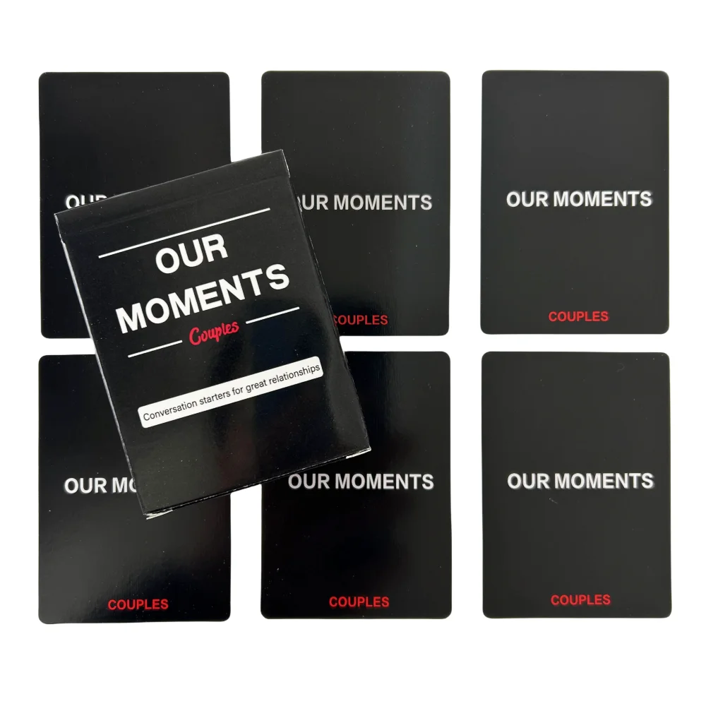 OUR MOMENTS Couples Card Game Conversation Starters for Great Relationship Board games