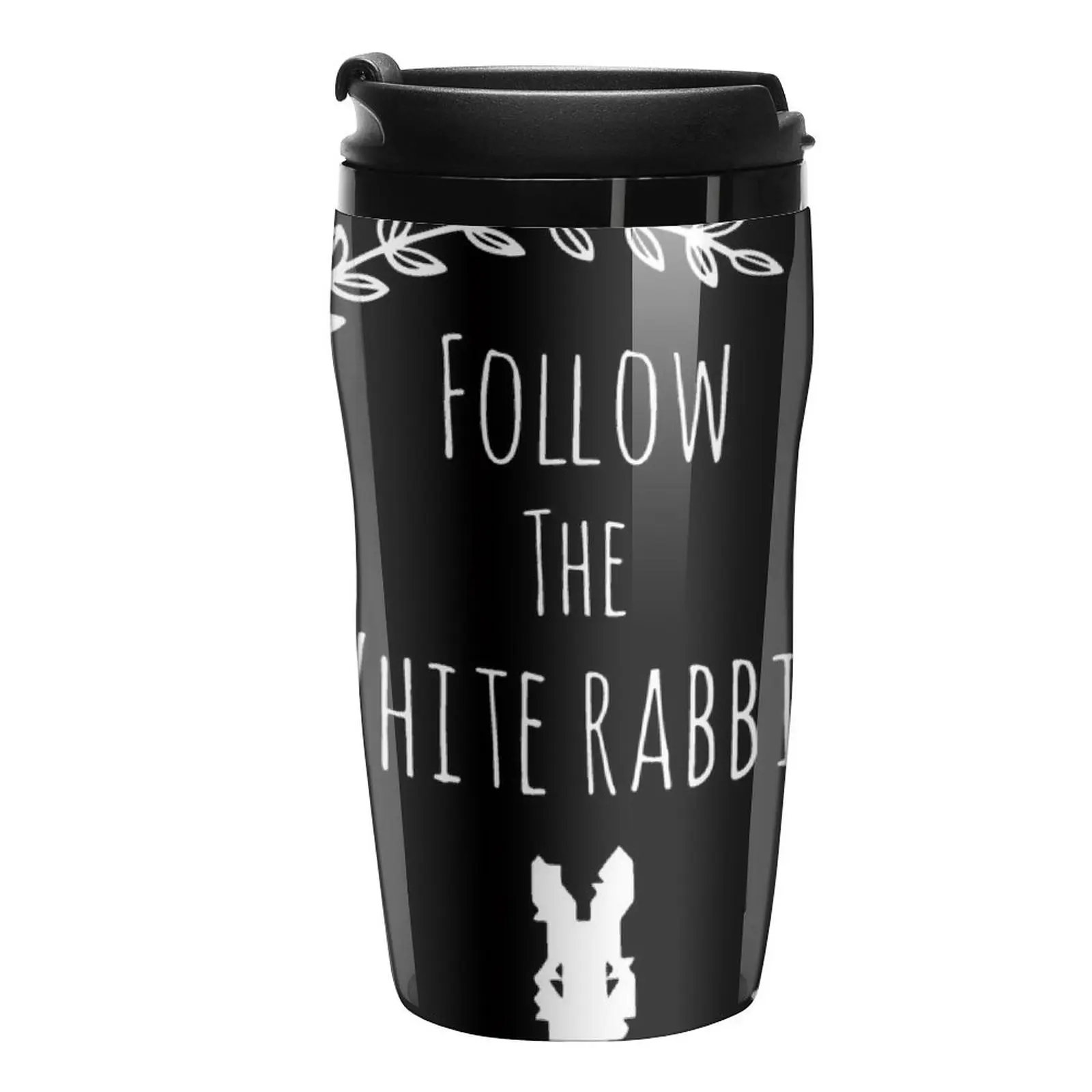 New Follow the white rabbit Travel Coffee Mug Insulated Cup For Coffee Creative Cups Thermos Mug Coffee Bottle