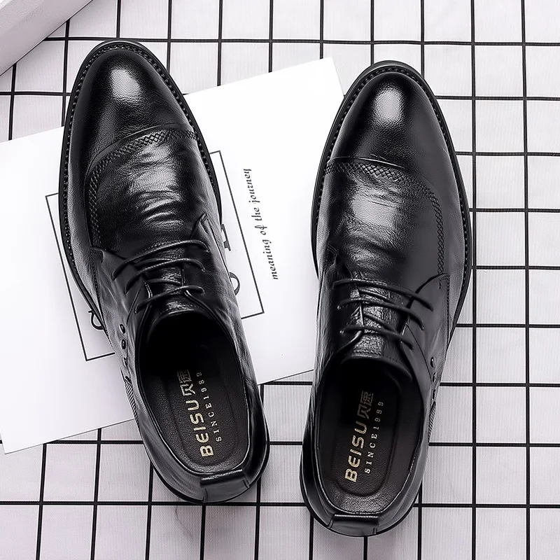 

Dress Shoes for Men Shoes Men's Genuine Leather Business Formal Oxfords Footwear Man High Quality Leather Loafers Zapatos Hombre