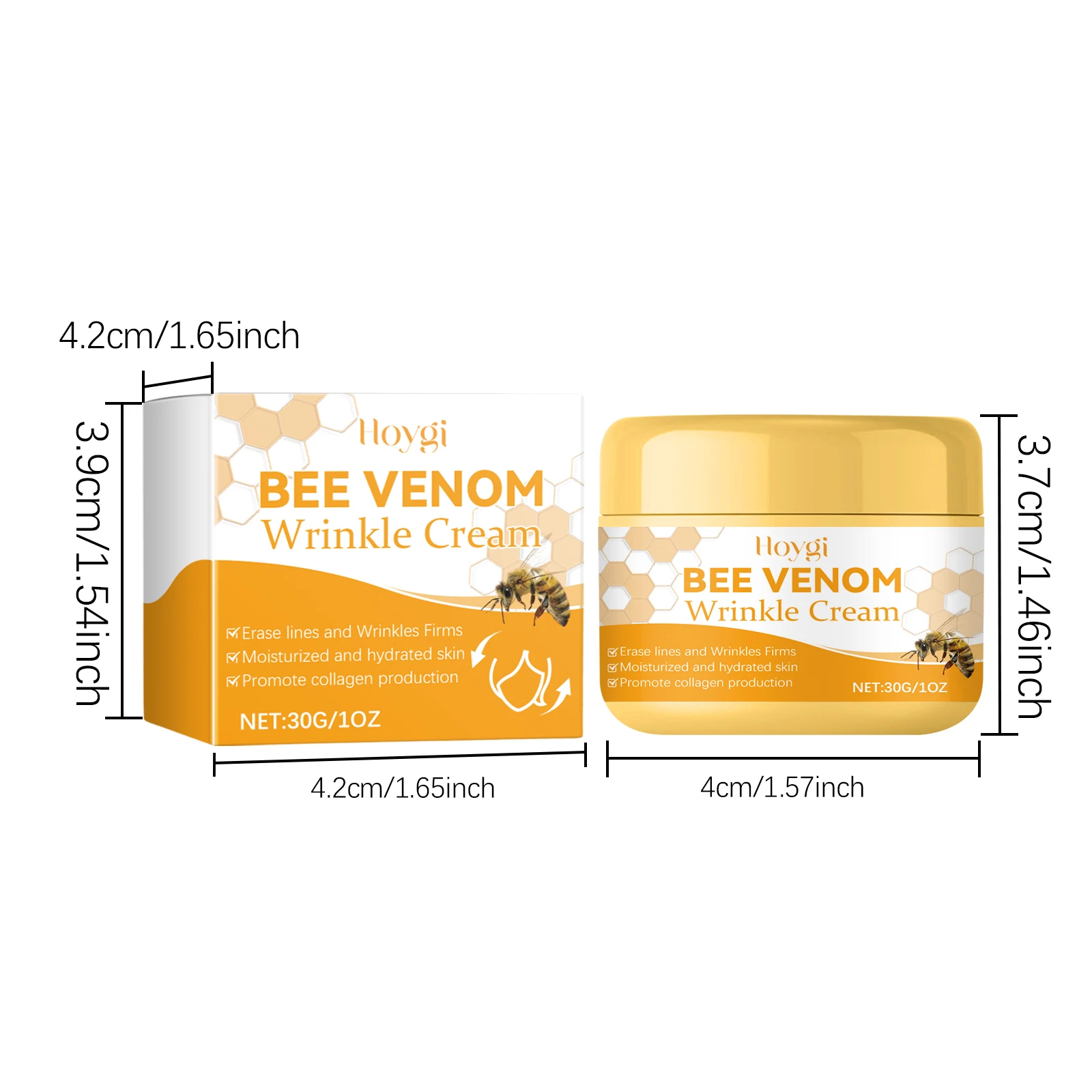 Bee Venom Face Cream Moisturizing Sagging Improvement Reduce Fine Lines Damaged Skin Repair Facial Cream Nourishing Skin Care