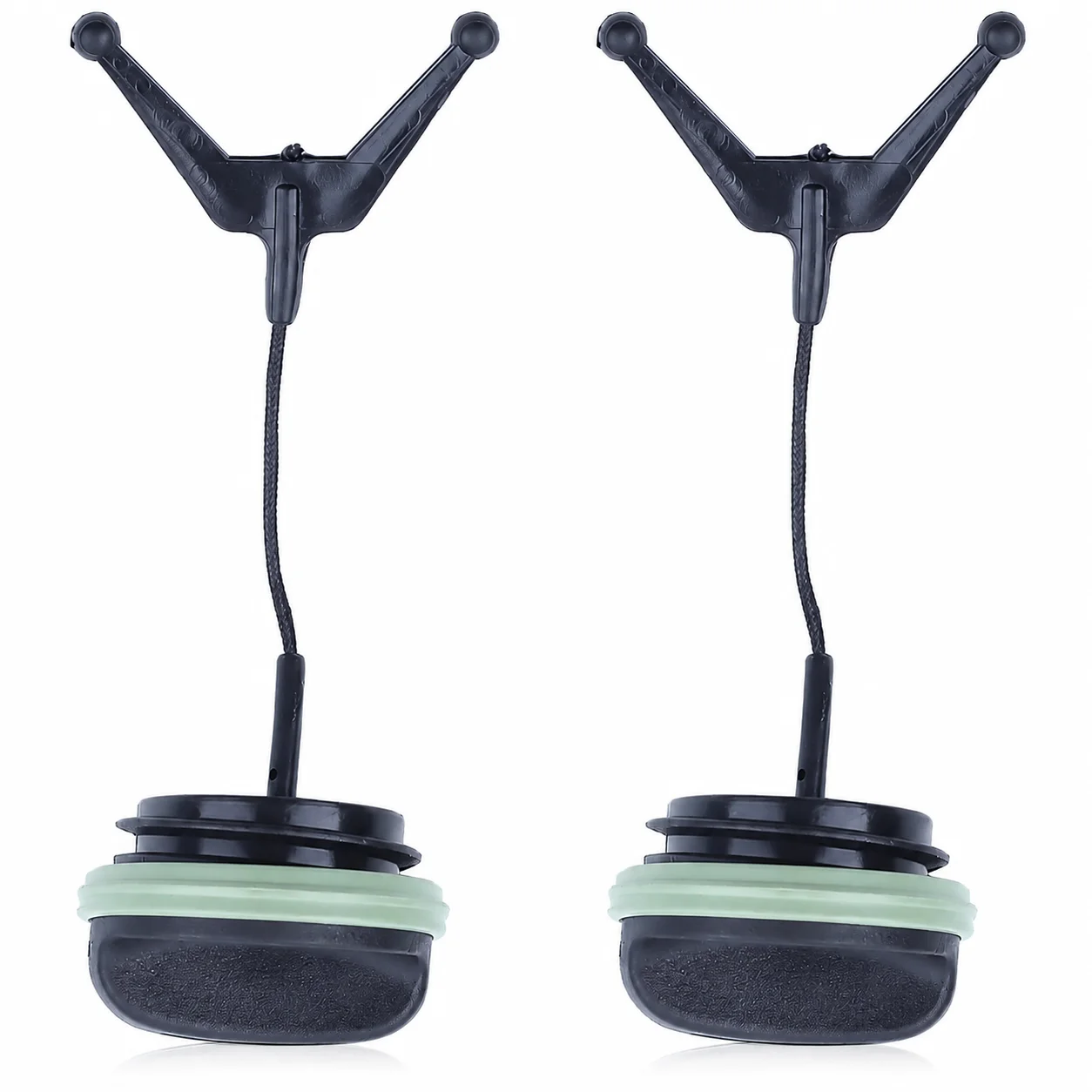 2Pcs Fuel Tank Cap Oil Cap Green Rim Replacement For Husqvarna 181 261 262 357XP 445 460 375 375K 537215202 537 21 52 02 Parts