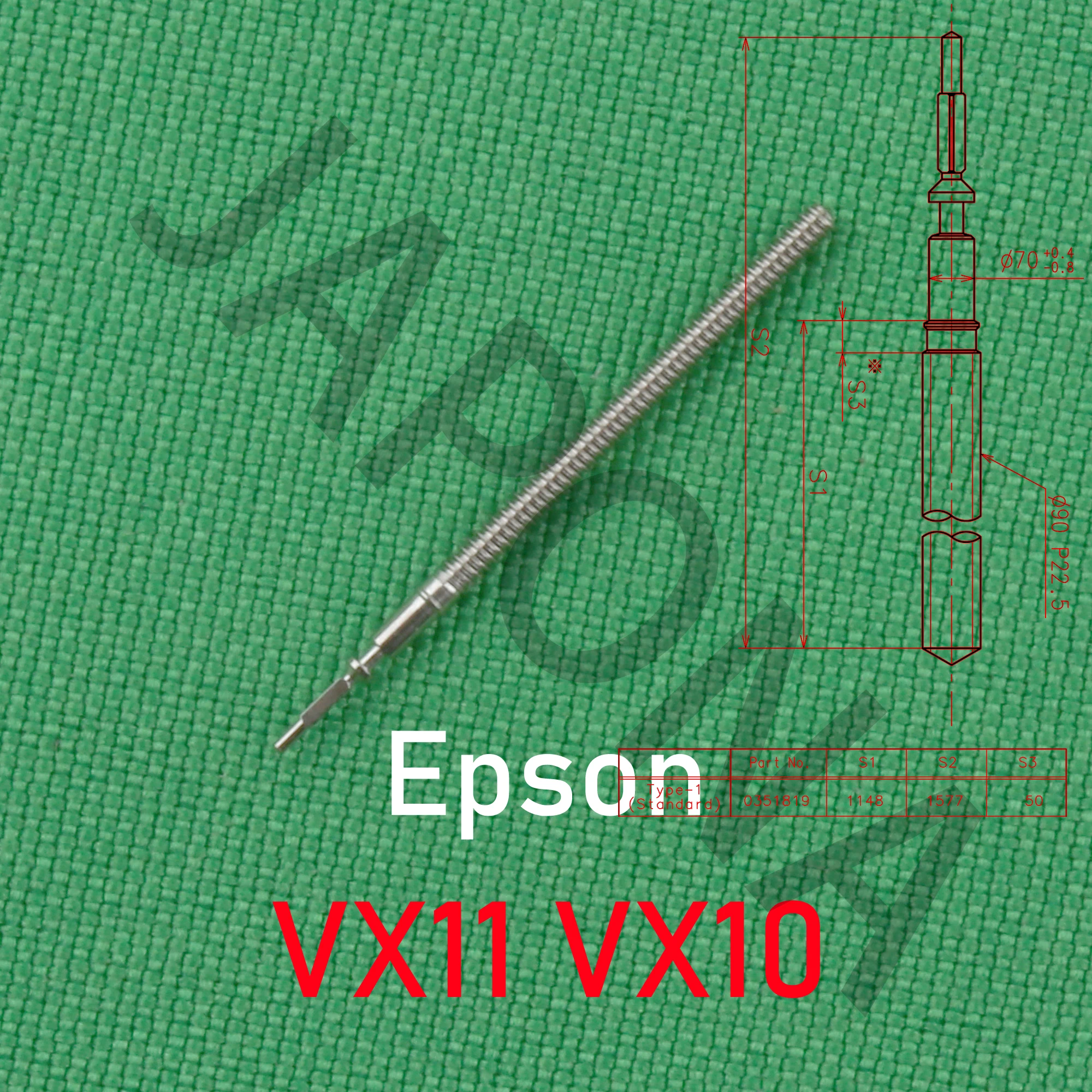 EPSON vx11 stem VX10 stem VX11 movement stem vx10 movement stem VX11 Setting stem VX10  Setting stem