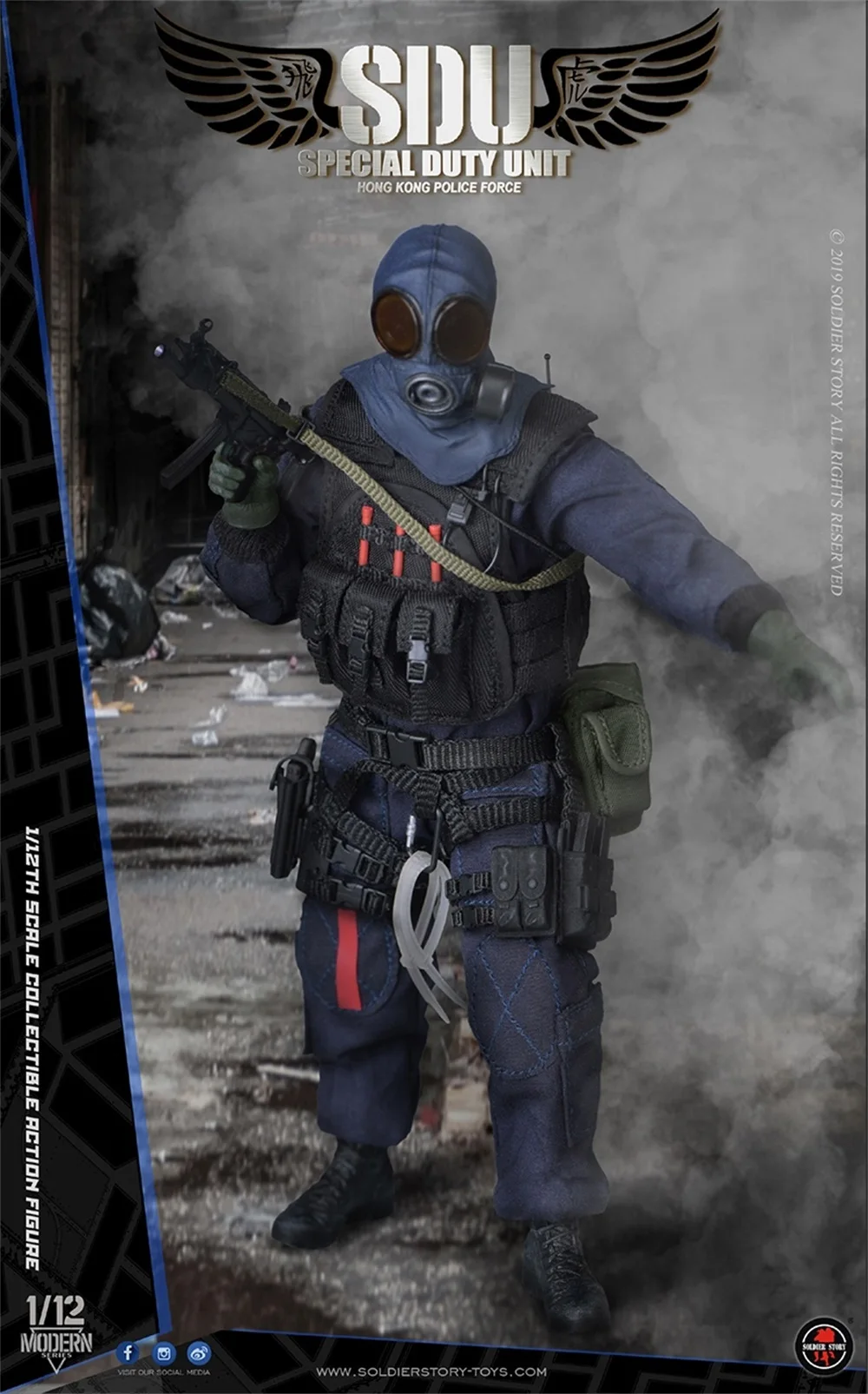 1/12th SoldierStory SSM002 Special Duty Unit HK Force SoldierTeam Collectible Action Figure