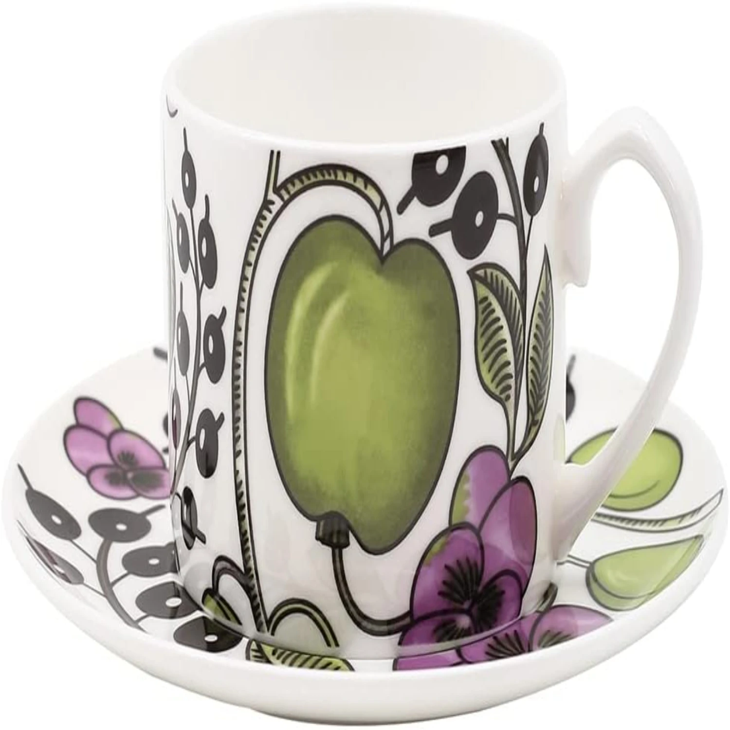 Elegant Vintage and Timeless Kitchenware Collection featuring Charming Ceramic Coffee Cup and Saucer Set for a Traditional Tea R