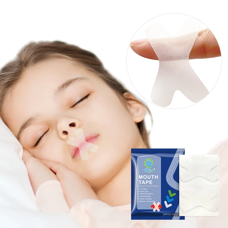 

30 шт., пластырь против храпа, улучшение сна, способствующее лучше дыхание, портативная наклейка для ночного сна, остановка храпа, лента для рта