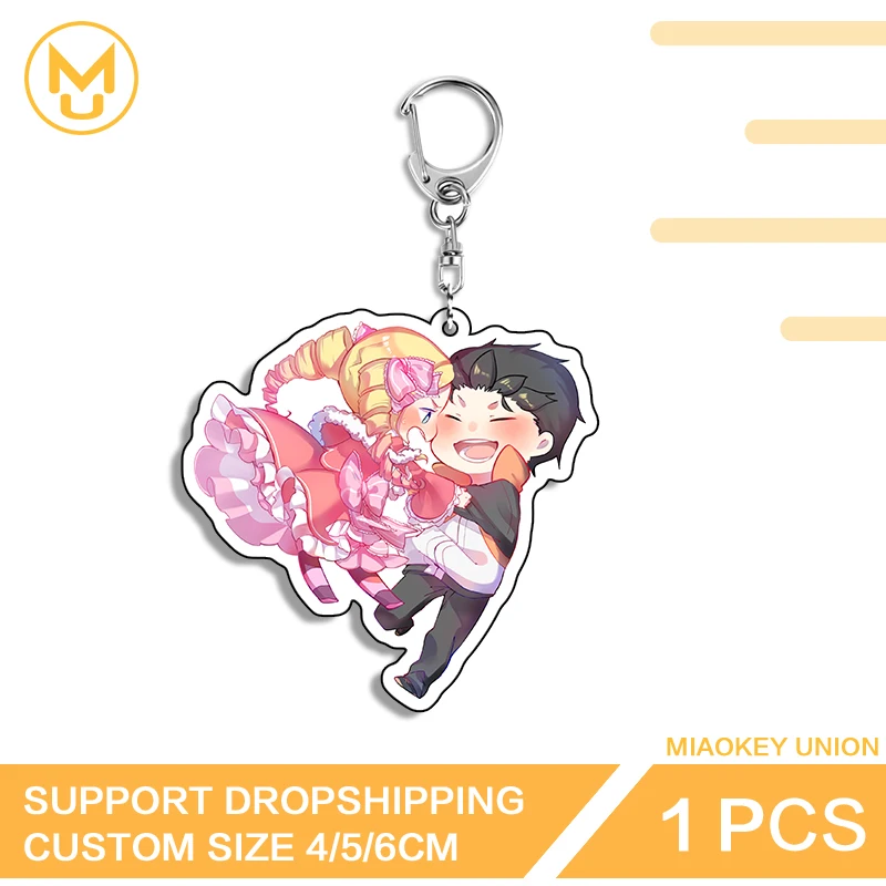Natsuki Subaru Beatrice Double-Sided Keyring: The Perfect Packbage for Anime Fans Who Live by Details