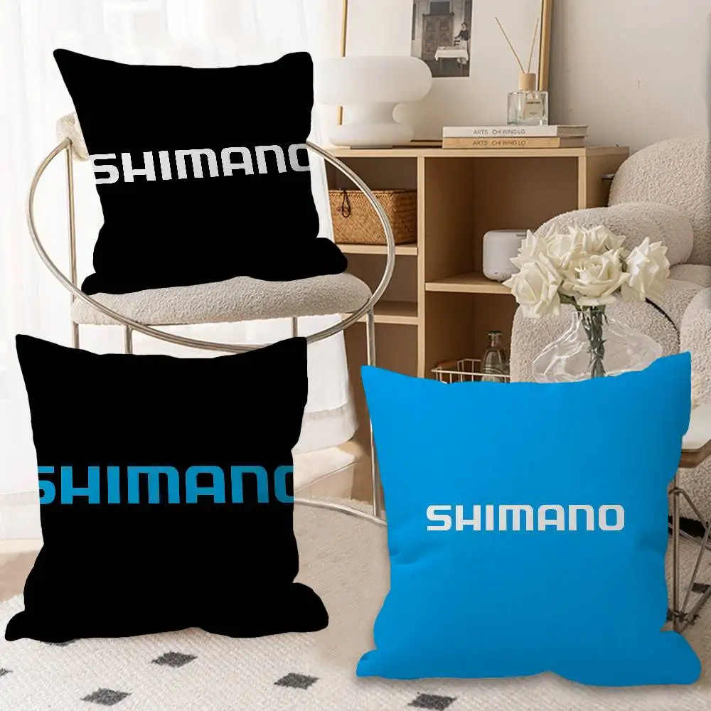 Bike Parts S-Shimano Pillow Gift Home Office Decoration Bedroom Sofa Car Cushion Cover case 45x45