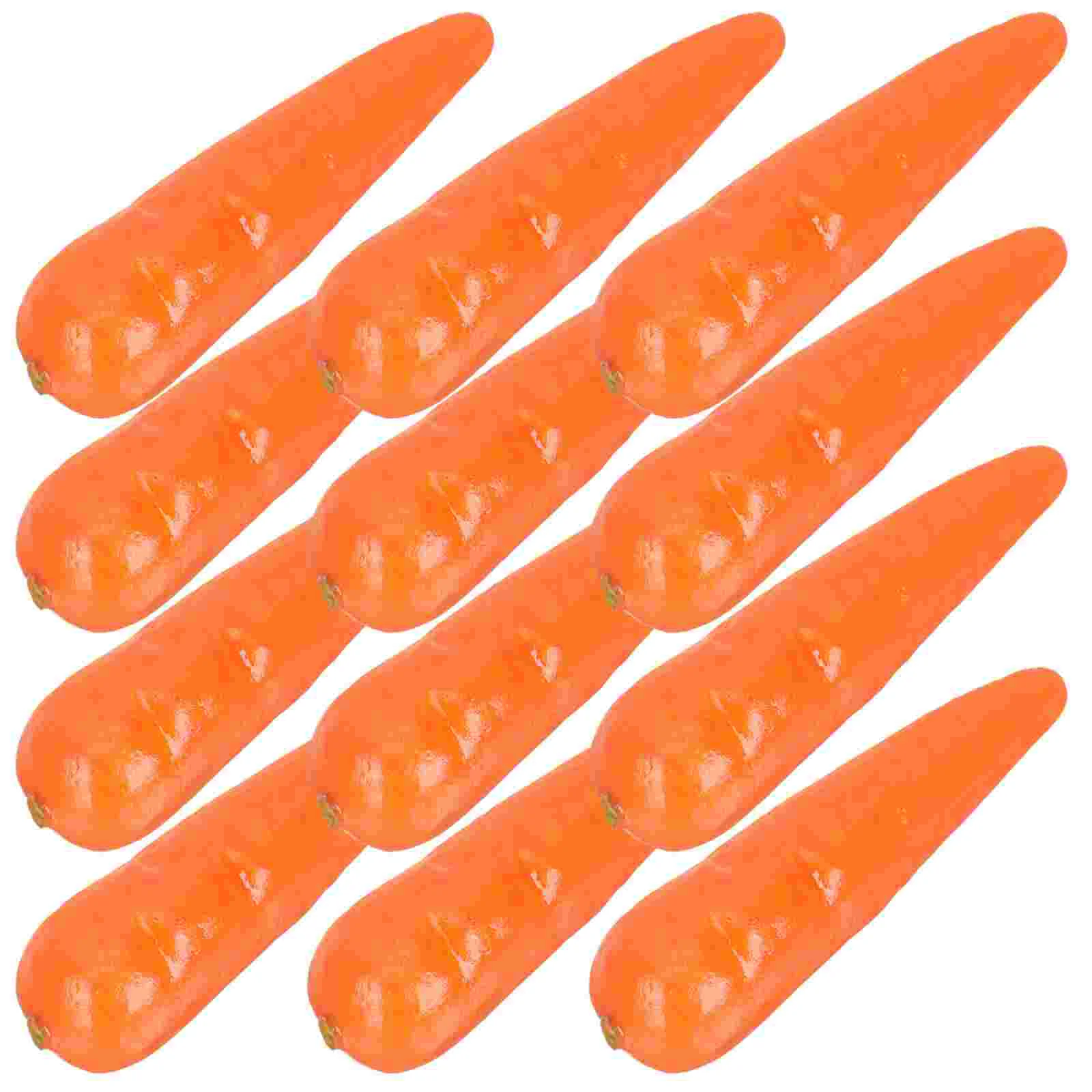 30 Pcs Artificial Carrot Carrots for Crafts Autumn Realistic Vegetables Simulation Foam Party Vivid Shape