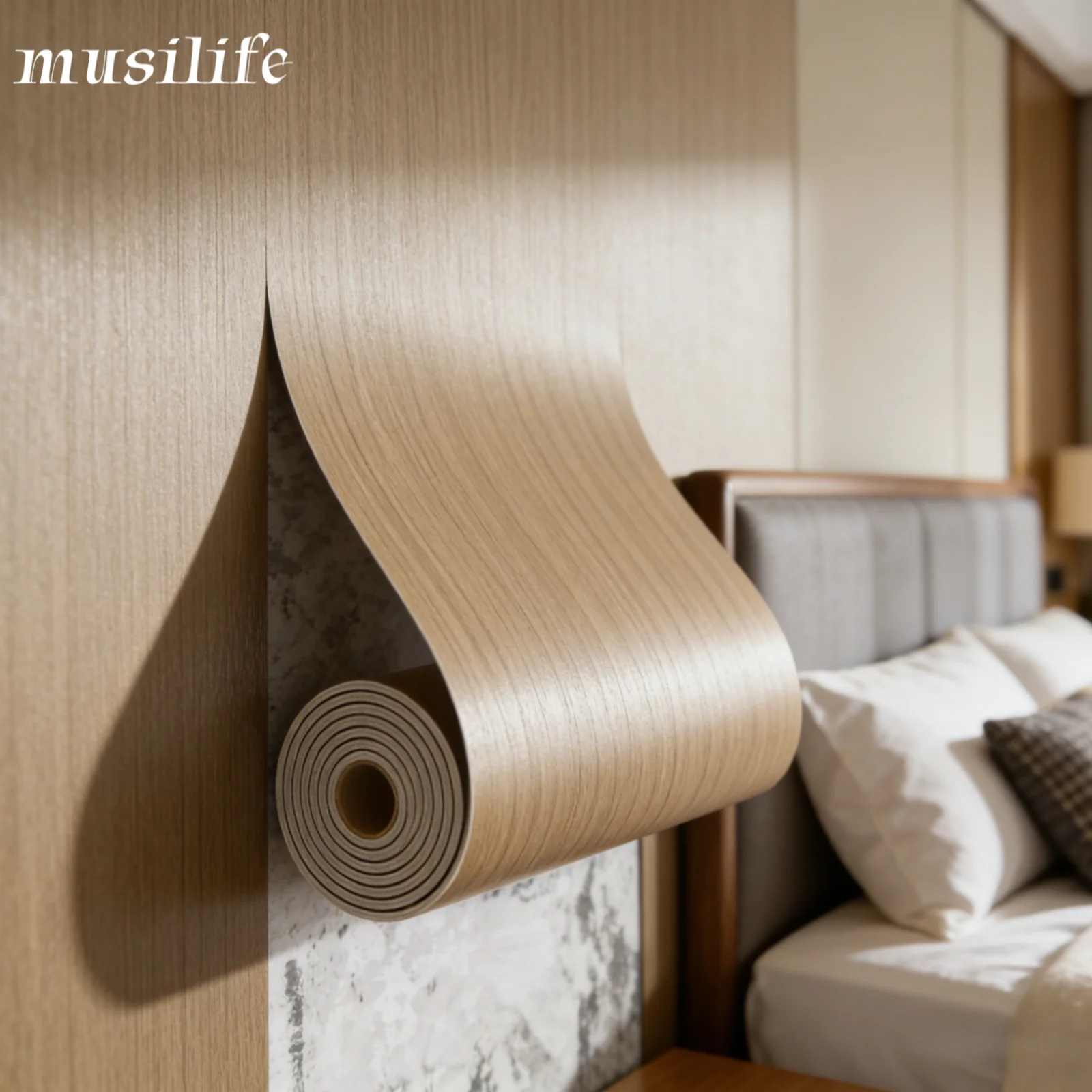 

Self-Adhesive Imitation Wood Grain Foam Wall Sticker PVC Wallpaper for Living Room Bedroom Bathroom Dormitory Home Decoration