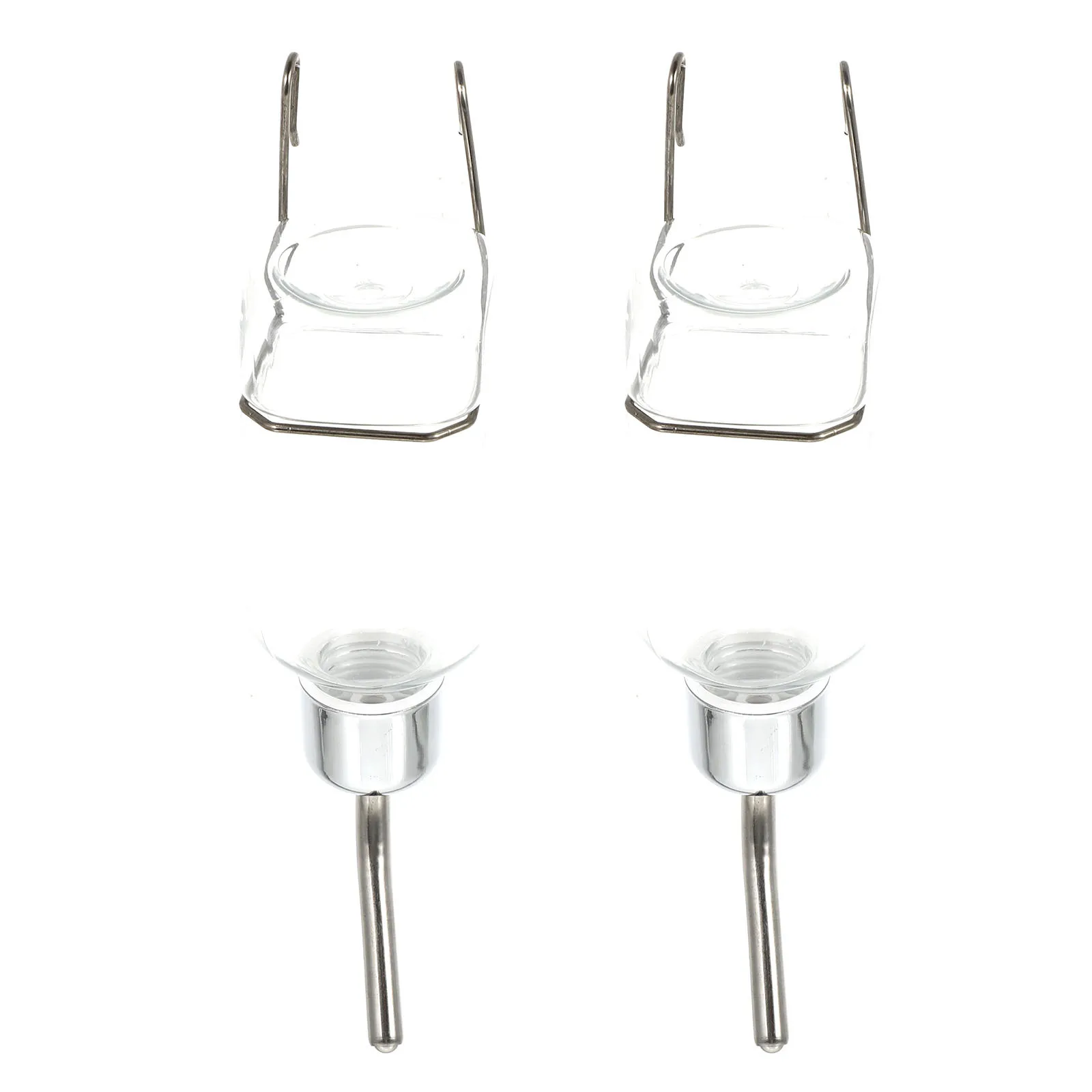 

2Pcs Pet Hanging Water Dispenser Durable Safe Automatic Drinking Fountain for Cat Dog Easy Install Clean Pet Water Dispenser