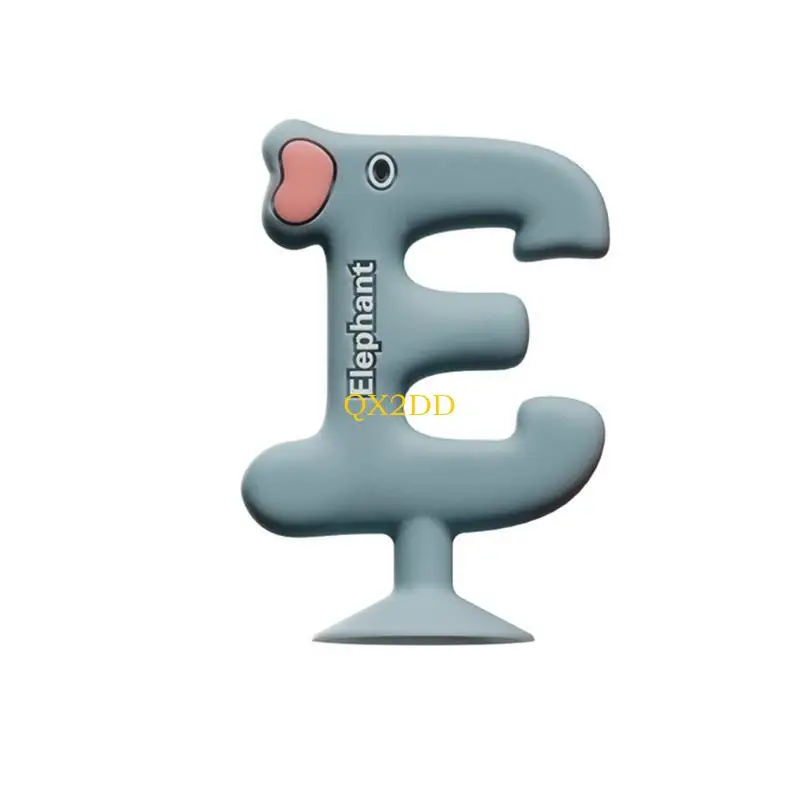 

QX2D Silicone Teething Toy Fun & Educational Suction Toy Rubber Teether for Babies Ease Discomfort during Teething Phase Gift