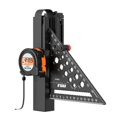 Multifunctional Woodworking Square with Level 8inch Aluminum Alloy TriangleRuler Carpentry Square for Woodworking Gift Dropship