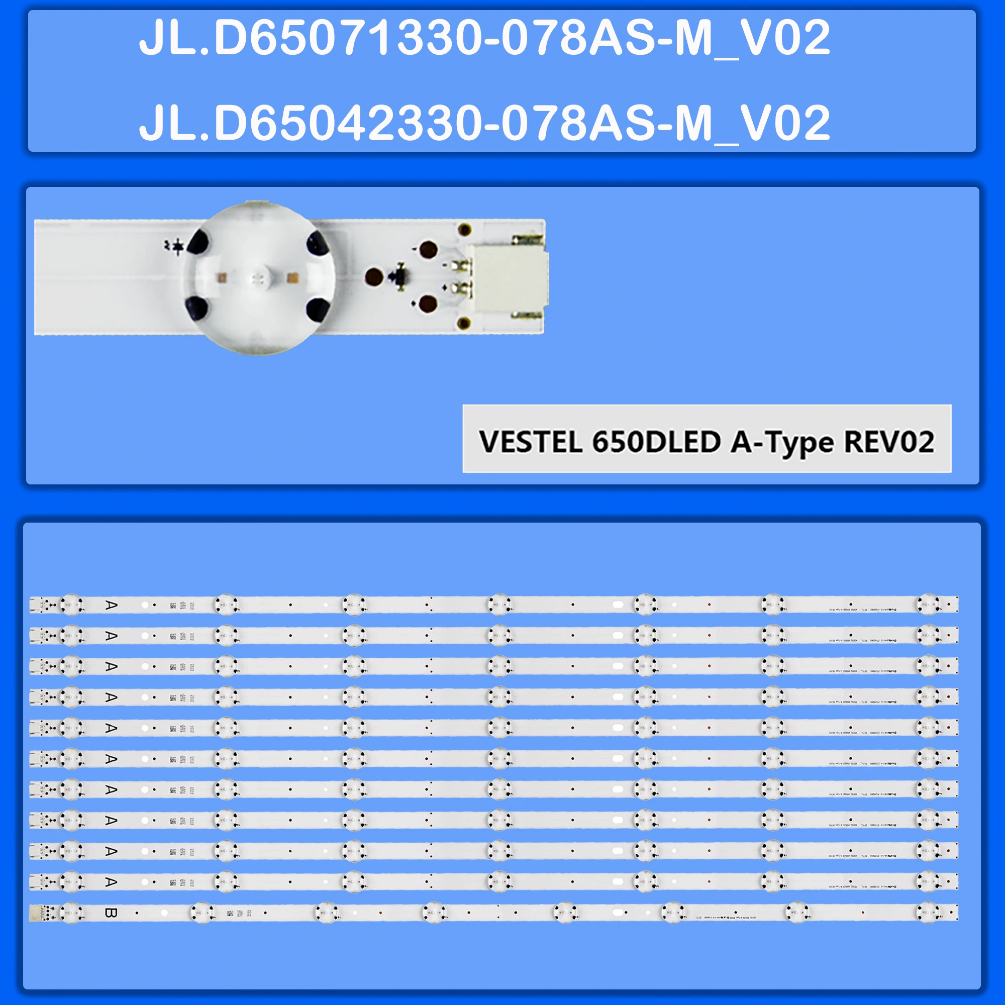 

Светодиодная лента подсветки для L65UE18 65A06USB 65U6663DB 65VL5A63DG LT-65C880(C) LT-65C880E 65UH8800 65-FUB-8020 LT-65VU980 65TU7040