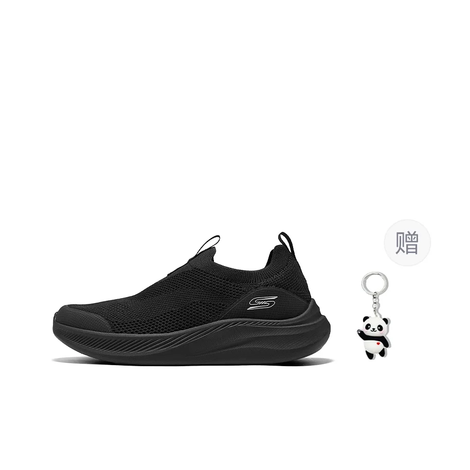 Skechers BOB'S MENS Breathable Rebound Walking Shoes Men's Black 118156-BBK - view 2