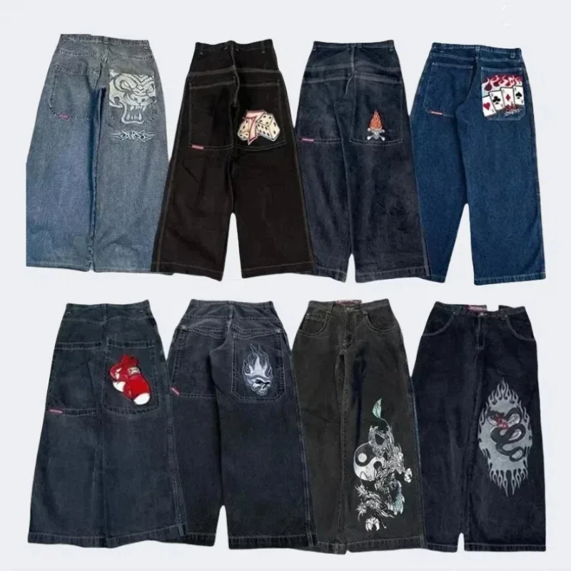 2024 pantaloni da uomo di nuova moda jeans larghi hip-hop streetwear da uomo pantaloni casual da uomo abbigliamento da uomo jeans da uomo