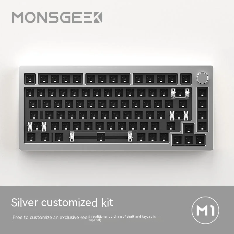 Monsgeek Customized Mechanical Keyboard Kit M1 Aluminum Tuotuo Gasket Structure Wired Hot Dial Independent Knob Without Punching