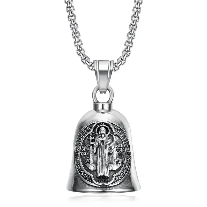 St Christopher Guardian Bell Pendant Key Chain