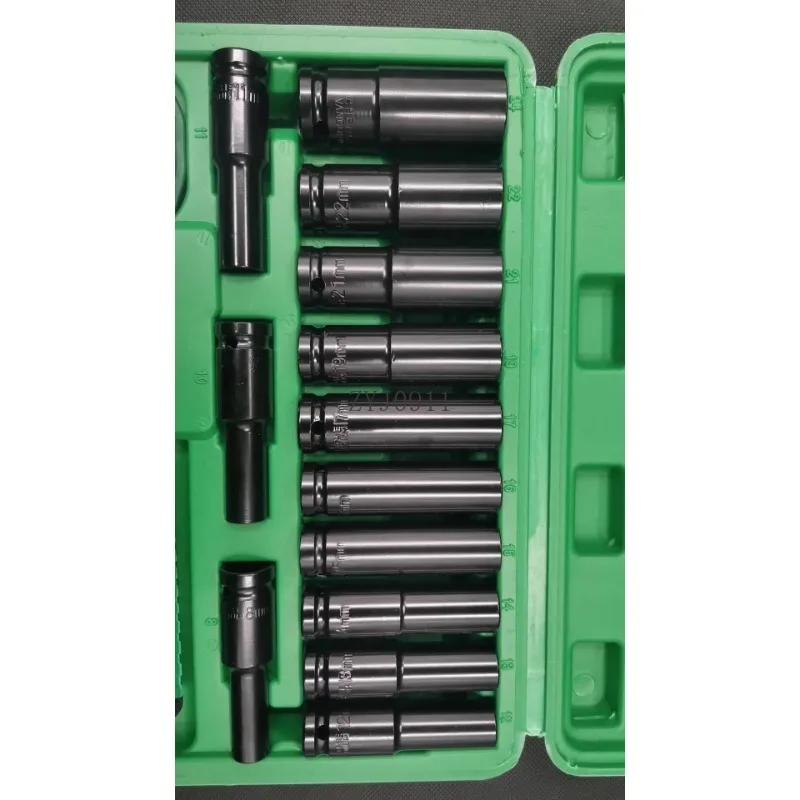 ชุดประแจไฟฟ้าแขน 8-24 ชิ้น ชุด 14 ชิ้น Dafei ชั้นวางของเจาะรู 8 ซม. ปลอกสีดํา