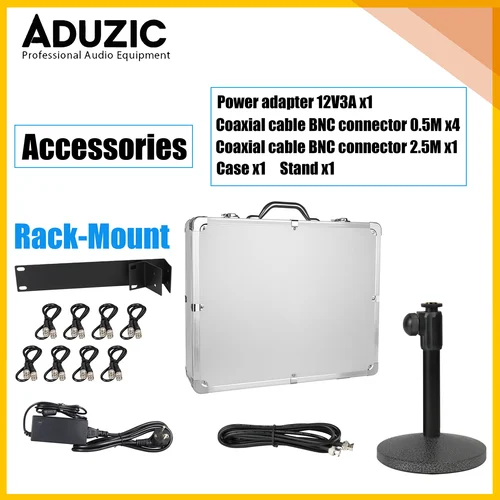 Imagen 2 del producto Combinador De antena ADUZIC AT400, Combinador De señal RF De 400-950MHz, distribuidor De antena para sistemas inalámbricos De Monitor intrauditivo De escenario