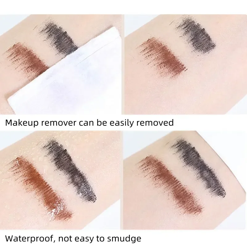 Rímel preto lash escova de cílios 3d seda grosso curling alongamento olhos cílios beleza maquiagem de longa duração cor de ouro rímel